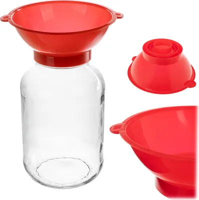 Immagine prodotto di Imbuto da cucina in plastica KADAX per barattoli, rosso