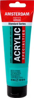 Immagine prodotto di Amsterdam Serie Standard tubo di vernice acrilica 120 ml verde metallizzato 836