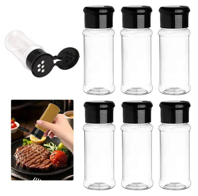 Obrázek produktu pro 8 kusů plastových nádobek na bylinky s víkem, objem 100 ml, kulaté, prázdné