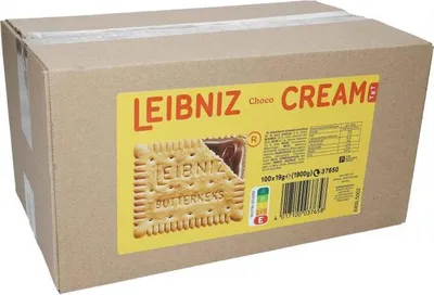 Produktbild von Leibniz Keks and cream Choko 100 Stück einzeln verpackt 1900g