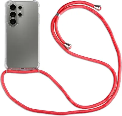 Produktbild von Handykette für Samsung Galaxy S26 Ultra Handyhülle mit Band in Rot