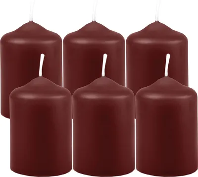 Produktbild von Wachskerzen Stumpenkerzen Ø4cm x 6cm ( 6 Stück ) Teelicht Durchmesser, in vielen Farben - Hergestellt in EU - Kerzen Blockkerzen - Wachs Stumpen