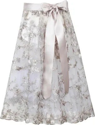 Produktbild von Dirndlschürze Icking 65cm Länge taupe XL