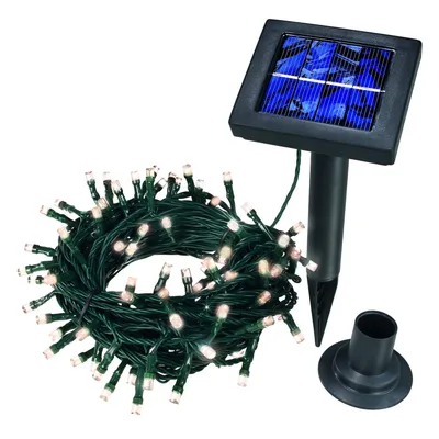 Immagine prodotto di esotec, catena luminosa solare con 100 LED, colore bianco
