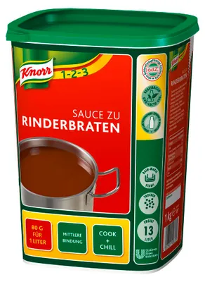 Obrázek produktu pro Knorr omáčka na pečené hovězí maso v prášku, silná a aromatická 1000g