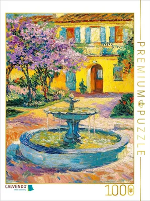 Produktbild von CALVENDO Puzzle Brunnen im Hof | 1000 Teile Lege-Größe 64x48cm Foto-Puzzle für glückliche Stunden