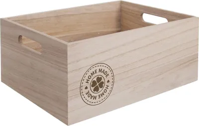 Produktbild von Orion Holzkiste Aufbewahrungskiste Aufbewahrungsbox mit Griffen HOME MADE 26x16x11cm für Obst Gemüse
