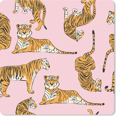Produktbild von MuchoWow® Mauspad Mousepad Muster - Tiger - Tiere 30x30 cm - Mousepads - Maus Mat - Pad - Mausunterlage - Gaming