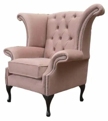 Produktbild von Ohrensessel Sessel Samt Design Polster Sofa Chesterfield Textil Möbel