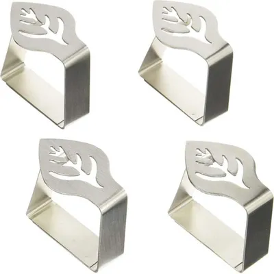 Produktbild von 4 Stück Tischdeckenklammern aus Edelstahl, verstellbare Tischdeckenhalter-Klemmen für Zuhause, Hochzeit, Party, Picknick