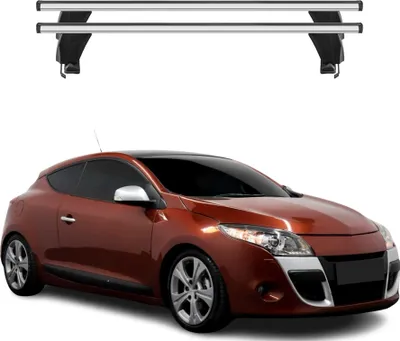Image de Barres de toit Transversales pour Renault Megane III CoupŽ 2009-2012 Gris 2x