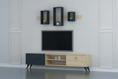 Obrázek produktu pro COLORADO obývací stěna, dub / antracit
