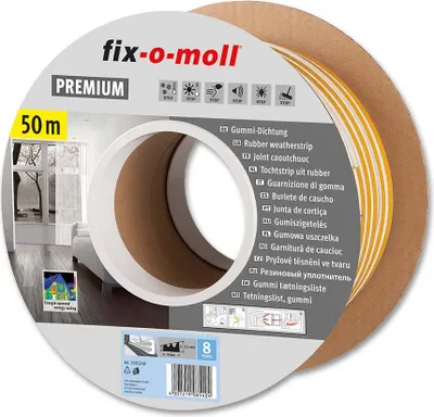 Produktbild von E-Profildichtung fix-o-moll Bobin 50m weiß