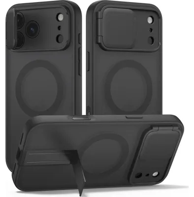 Obrázek produktu pro Pouzdro na telefon s krytem objektivu fotoaparátu pro iPhone 18 Pro / 17 Pro, značky Tech-Protect, model Polyamid Aura, barva černá, kompatibilní s MagSafe