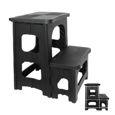 Image de Chaise pliante à 2 marches, idéale pour une utilisation à la maison et à l'extérieur