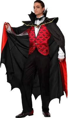 Produktbild von Atosa Komplettes Vampirkostüm Schwarz M-L Kinder Schwarz M-L