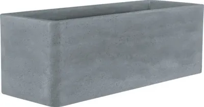 Produktbild von Blumenkasten geli Cube Kunststoff 80 x 29 x 27,5 cm betonfarbe hell