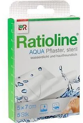 Immagine prodotto di Ratioline aqua doccia cerotto plus 5x7cm sterile, 5 cerotti
