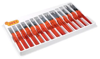 Zdjęcie produktu dla JOVI zestaw pędzli szkolnych okrągłych 144 szt.