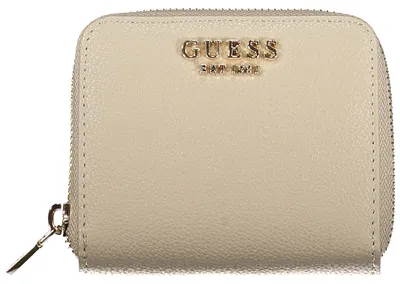 Produktbild von Eleganter Damen-Geldbeutel beige mit Logo und Reißverschluss