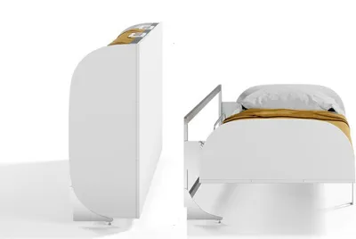 Produktbild von Schrankbett Simon 90x200 cm klappbar mit Gasdruckfeder und Aluminiumrahmen