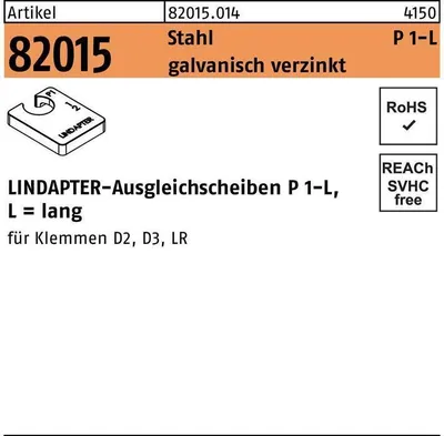 Produktbild von Ausgleichscheibe R 82015 GTW 40 P1 M 20 / 10,0 Stahl galvanisch verzinkt