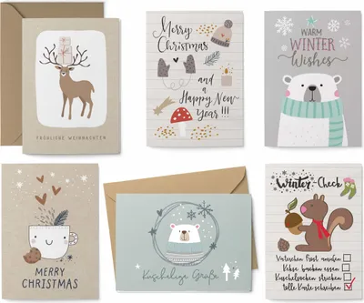 Produktbild von Weihnachtskarten Set "Hygge"