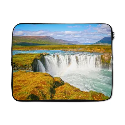 Produktbild von MuchoWow® Laptop Hülle 15 Zoll Wasserfall - Wasser - Natur Laptoptasche - Laptoptasche - Sleeve - Rundum-Schutz