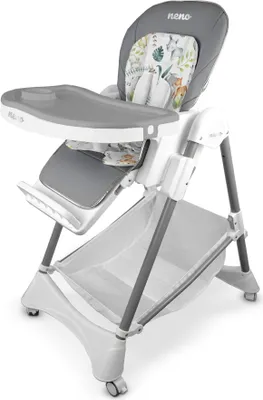 Image de Neno Sedi Grey - Chaise d'allaitement multifonctionnelle - Réglable - 3 positions de couchage