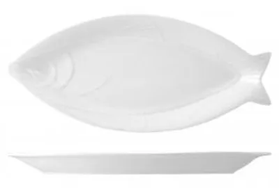 Immagine prodotto di H&H Piatto In Porcellana, 49X22 Cm, Bianco