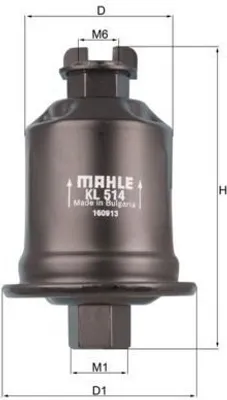 Immagine prodotto di Filtro carburante MAHLE ORIGINAL KL 513 Filtro in linea