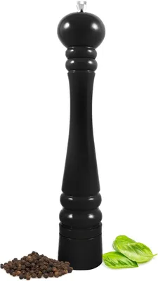 Produktbild von Pfeffermühle 32cm Salzmühle Gewürzmühle Hochglanz Schwarz