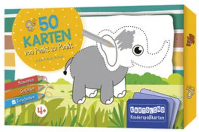 Produktbild von 50 Karten von Punkt zu Punkt - Tiere