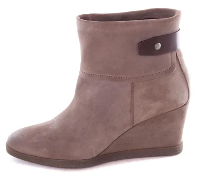 Produktbild von Tommy Hilfiger Damen Ancle Boots Stiefeletten Keilabsatz Taupe #41
