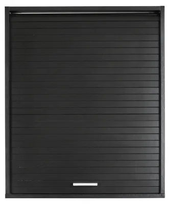 Produktbild von SIMMOB Küchenschrank Schrank Oberschrank Hängeschrank mit Rollladentür B 60 cm, Farbe:Schwarz