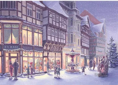 Produktbild von Klappkarte Altstadtbummel Quedlinburg mit Umschlag, 17x12cm