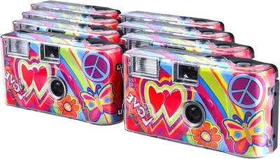 Productafbeelding van Wegwerpcamera - Wegwerp camera - Feestfotografie - Met Flitser - 8-Pack - Niet gespecificeerd