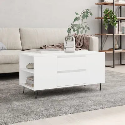 Obrázek produktu pro Maison Exclusive – konferenční stolek bílý 102 x 44,5 x 50 cm dřevěný materiál
