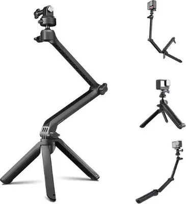 Produktbild von Verstelbarer Monopod Stativ Selbstauslöser 3in1 für Smartphone und Actionkamera