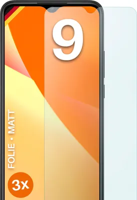 Produktbild von moex® 3x Schutzfolie kompatibel mit Xiaomi Redmi 9 - Displayschutzfolie Anti Reflex Folie, Matt