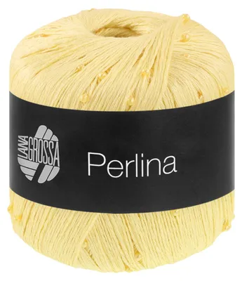 Produktbild von Lana Grossa PERLINA 50 g Seidig glänzendes Accessoire-Garn (Beilaufgarn) Farbe 006 - Vanille