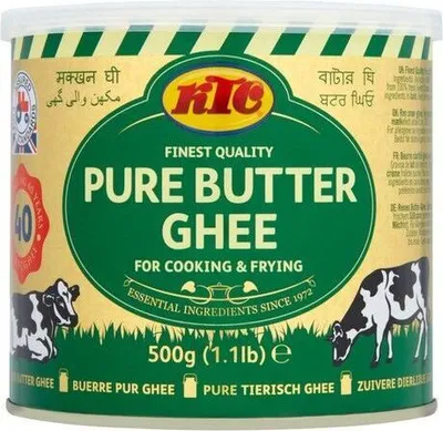 Produktbild von KTC Ghee Butter 500g | Butterfett Butterschmalz Speisefett zum Braten und Kochen
