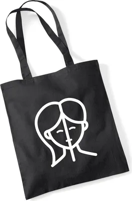 Produktbild von Huuraa Jutebeutel Zwillinge Sternzeichen Symbol 10 Liter Black Baumwolle Tasche Geschenkidee