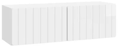 Produktbild von Wandmontierter TV-Schrank Hochglanz Weiß 98 x 31 x 30 cm