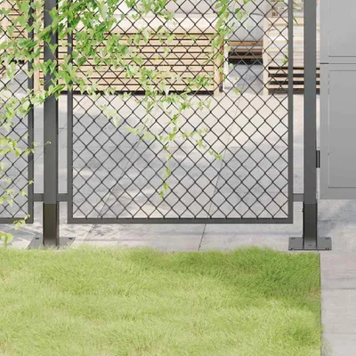 Produktbild von Möbel Pfostenträger Quadrat 4 Stk. 51x51 mm Pulverbeschichteter Stahl - Zaunzubehör 42000020