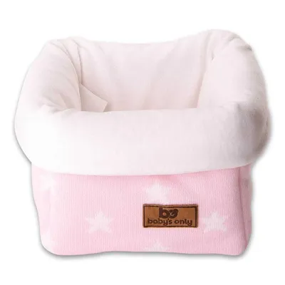 Produktbild von Baby's Only Korb Star - Baby Rosa/Weiß - 18x18x18 cm