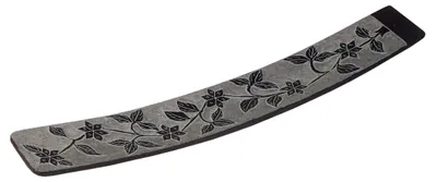 Produktbild von Räucherstäbchenhalter "Blume" Black Stone graviert 25x4