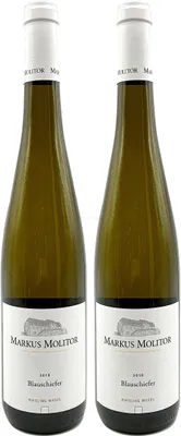 Produktbild von Markus Molitor - 2er Set Blauschiefer Riesling Mosel - Deutscher Qualitätswein 0,75L (11,5% Vol) -[Enthält Sulfite]
