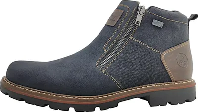 Produktbild von Rieker Herren Stiefelette Boots Reißverschluss Winterboots Warmfutter 37770, Größe:46 EU, Farbe:Schwarz