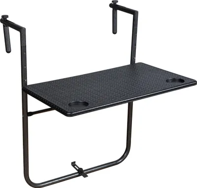 Produktbild von 2.05 Balkontisch VENTANA in Rattan Optik - Modell: eckig